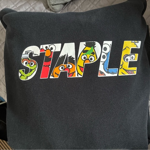 Staple Black Graphic Hoodie - Picture 1 of 7
